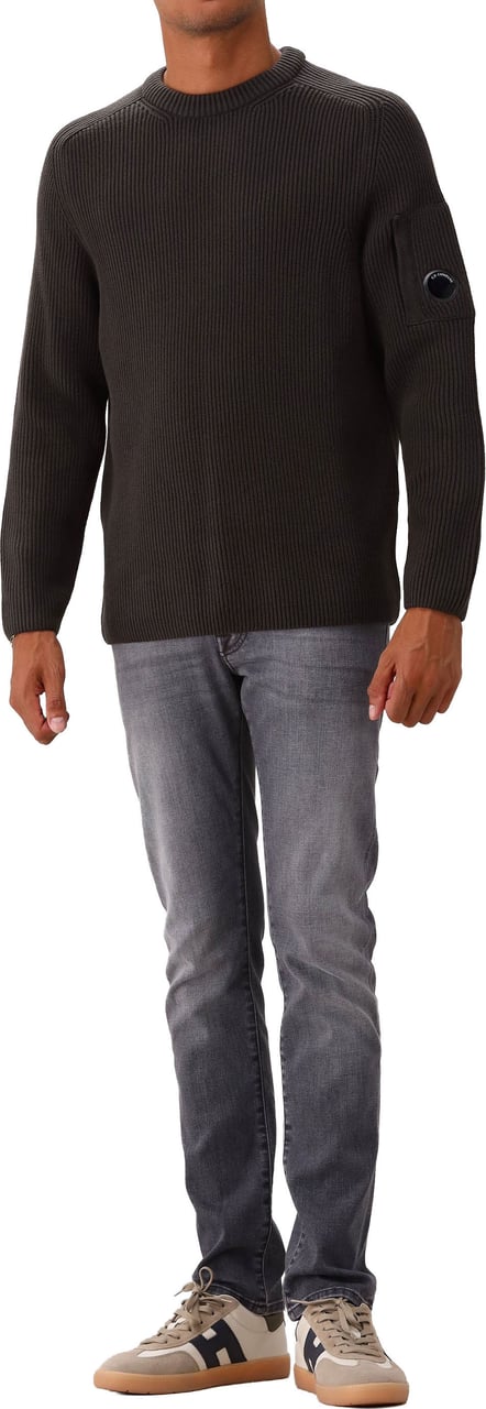 CP Company C.P. Company Gebreide Trui Grijs Full Rib Grijs