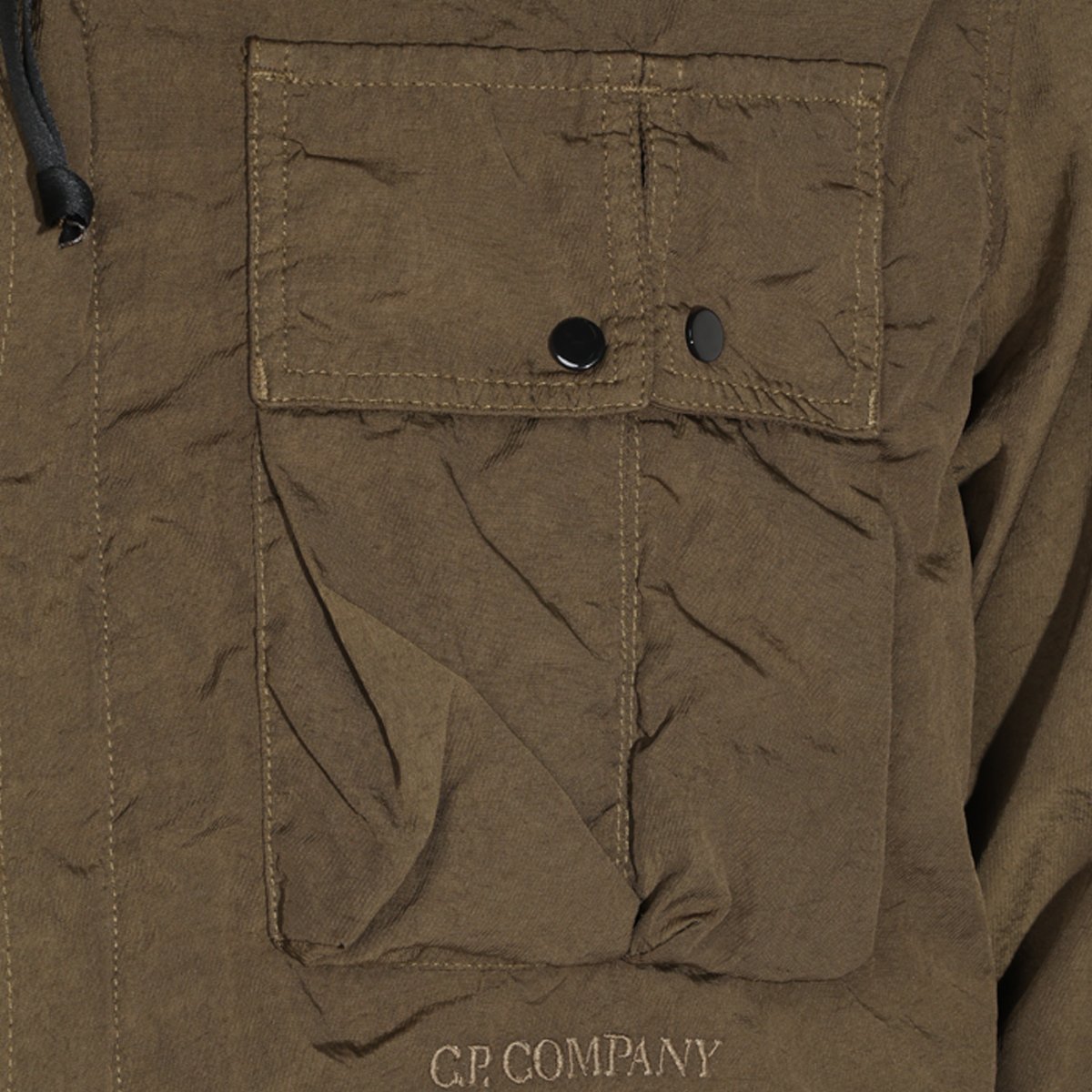 CP Company Structured Brown Casual Shirt with Classic Collar Grijs