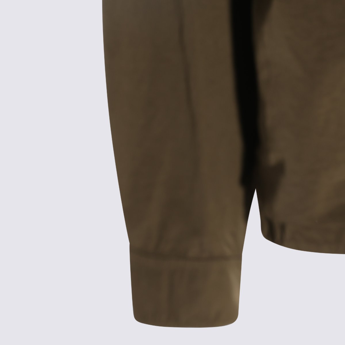 CP Company Structured Brown Casual Shirt with Classic Collar Grijs