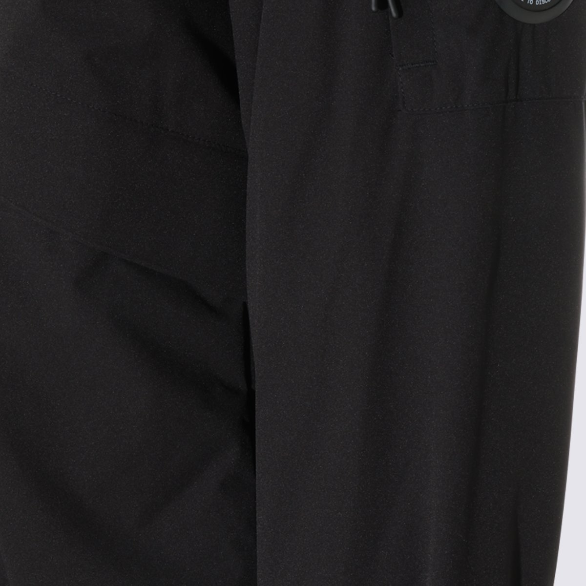 CP Company Black Jacket With Stand Collar And Zippered Details Zwart