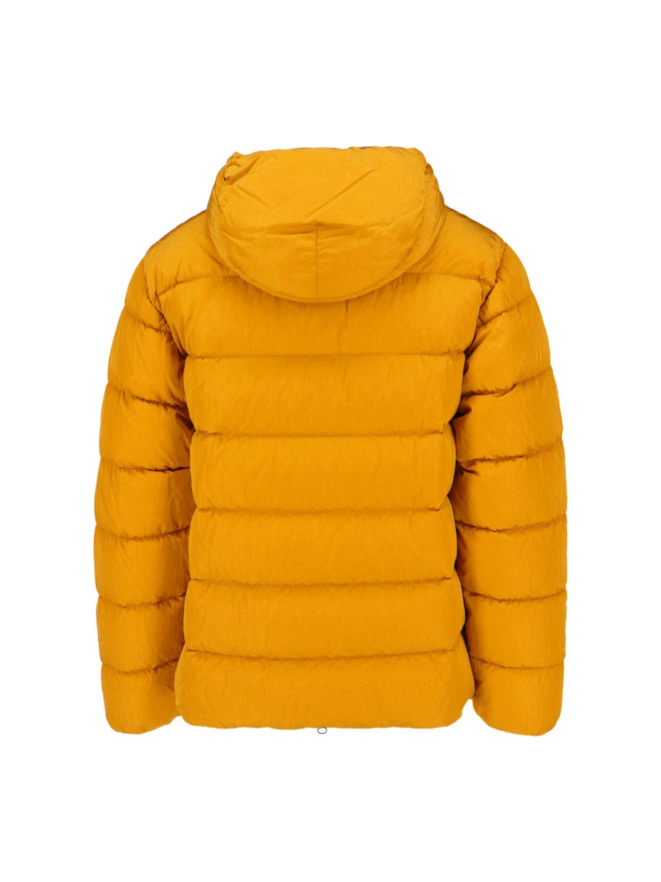 CP Company Quilted Hooded Down Jacket with Integrated Goggle Lenses Oranje
