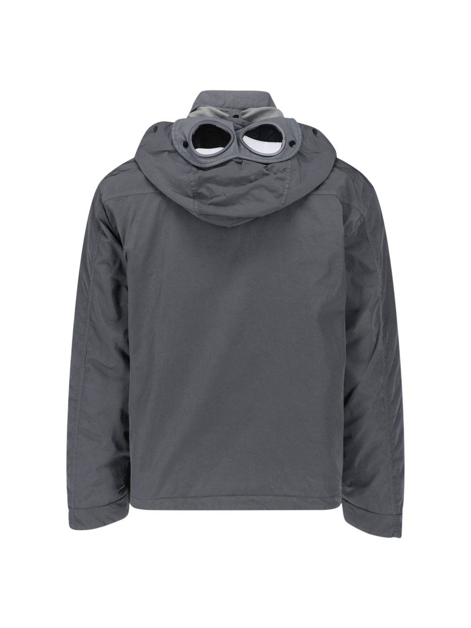 CP Company Heavy Chrome-R Jacket with Hood and Goggle Lenses Zwart