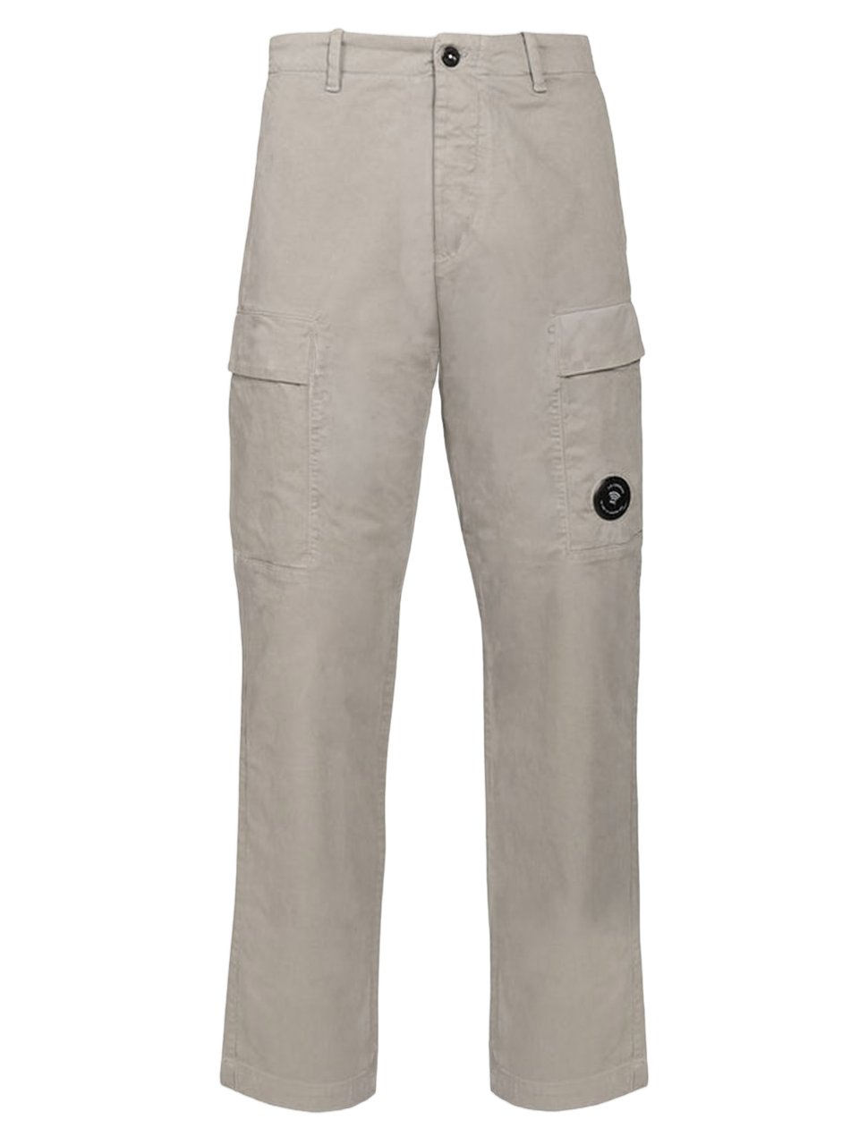CP Company Stretch Cotton Cargo Pants With Logo Detail Grijs