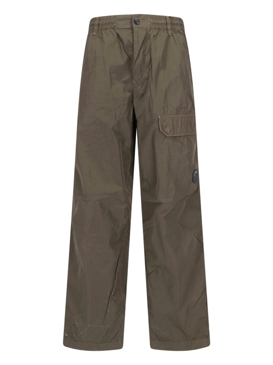 CP Company Utility-Inspired Cargo Pants With Distinctive Lens Detail Groen