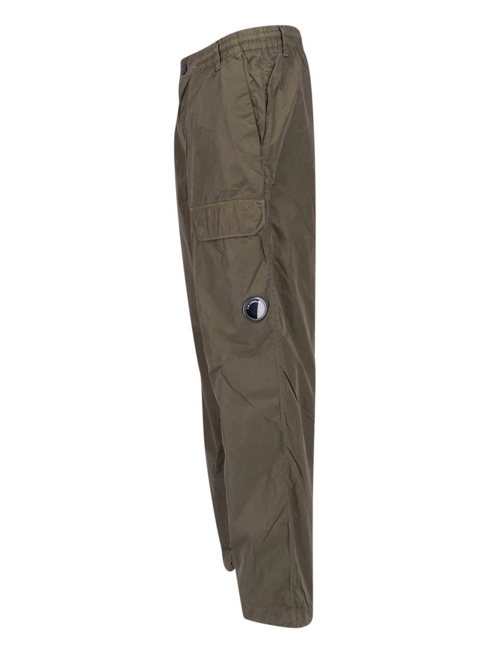 CP Company Utility-Inspired Cargo Pants With Distinctive Lens Detail Groen
