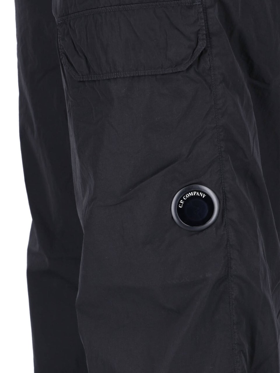 CP Company Straight-Leg Cargo Pants with Distinctive Lens Detail Zwart