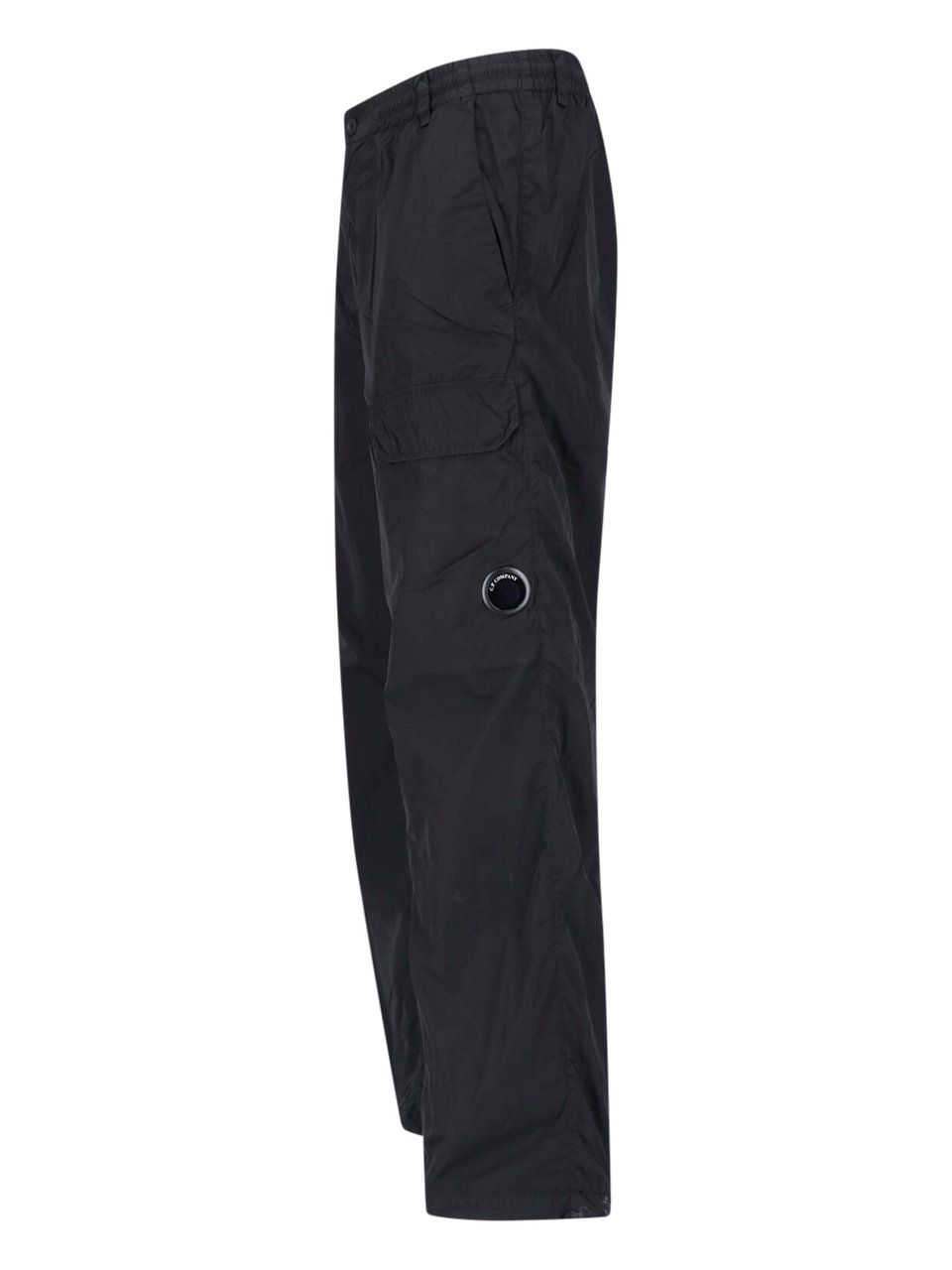 CP Company Straight-Leg Cargo Pants with Distinctive Lens Detail Zwart