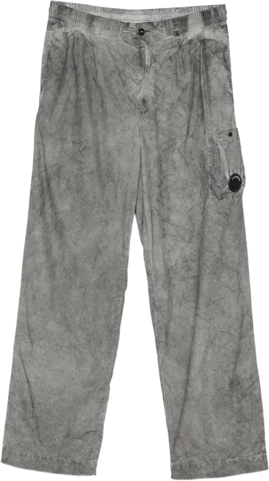 CP Company Trousers Re-Color Black Grijs