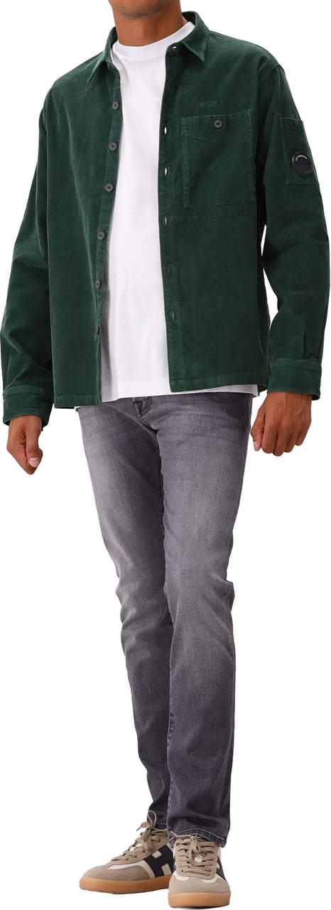 CP Company C.P. Company Overshirt Groen Corduroy Groen