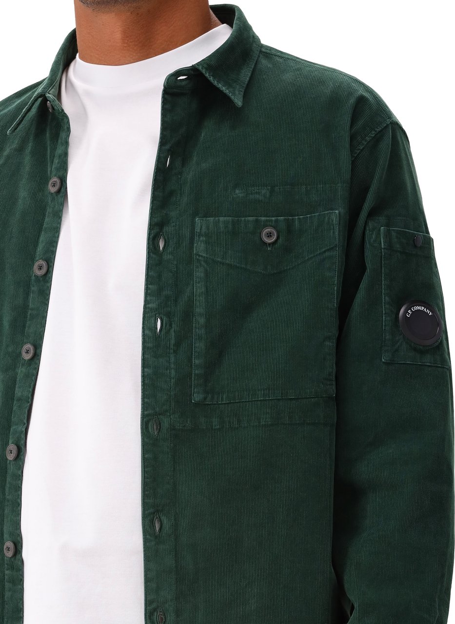 CP Company C.P. Company Overshirt Groen Corduroy Groen