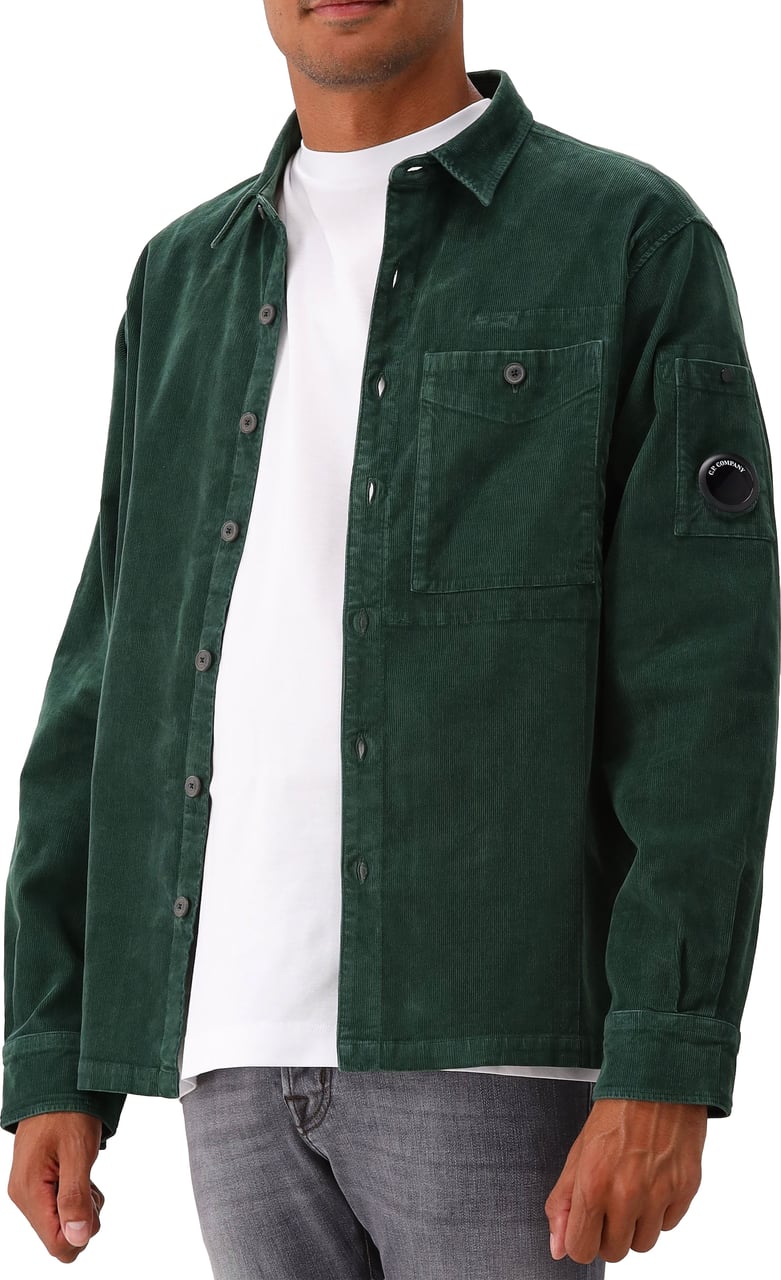 CP Company C.P. Company Overshirt Groen Corduroy Groen