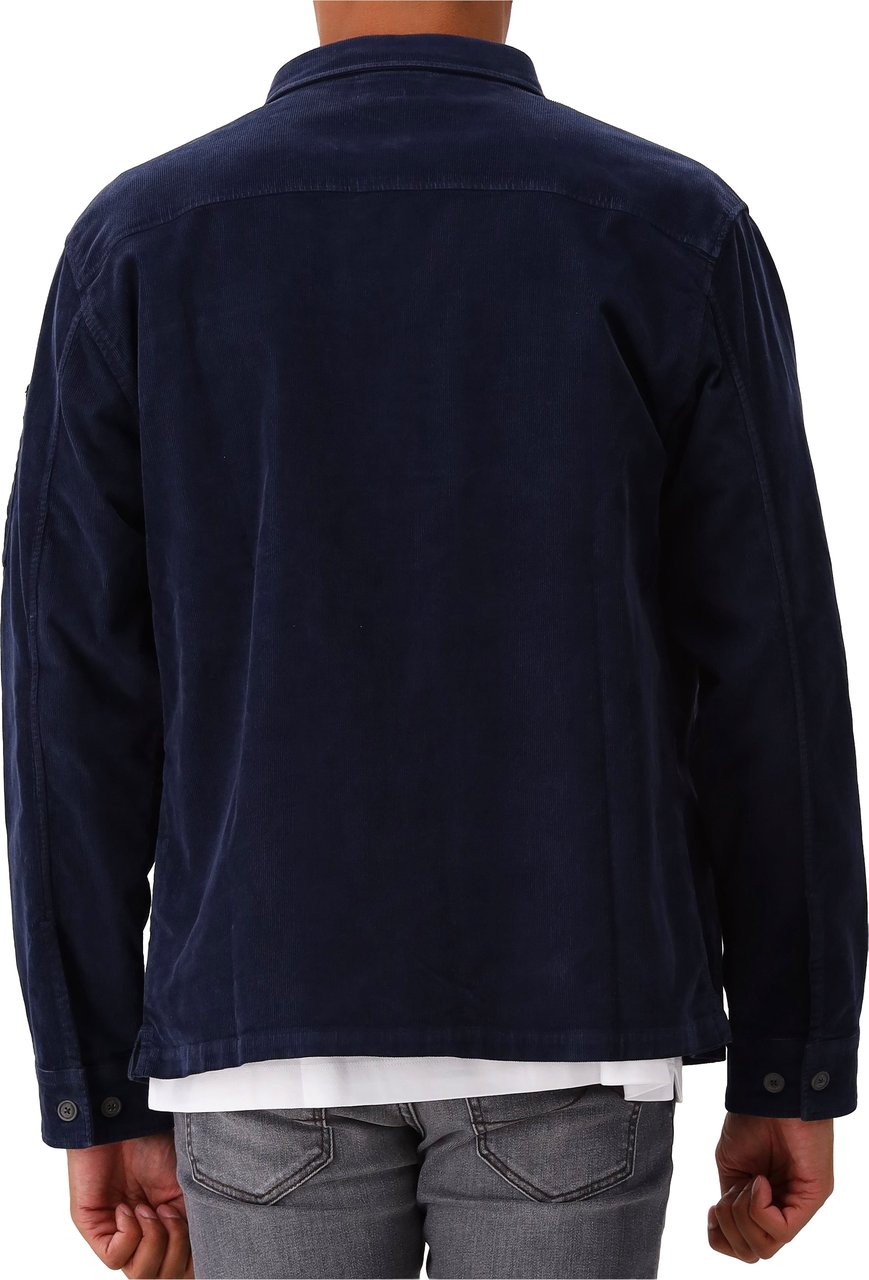 CP Company C.P. Company Overshirt Blauw Corduroy Blauw