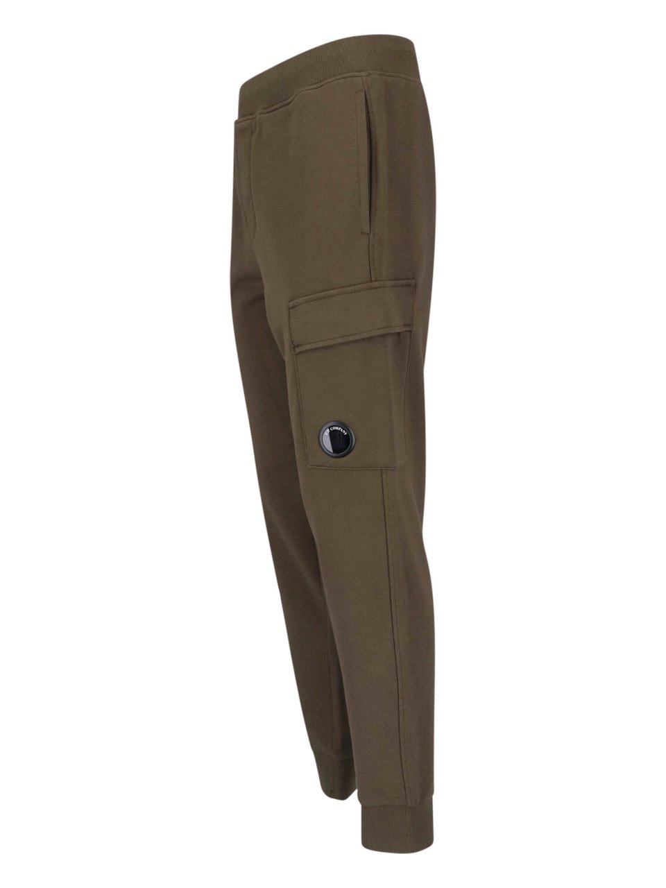 CP Company Green Diagonal Raised Cotton Sweatpants Groen