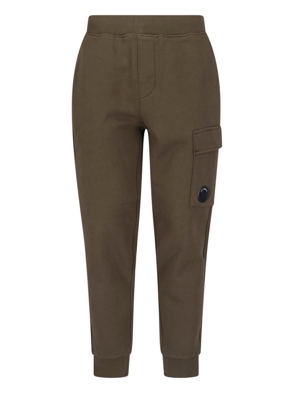 CP Company Green Diagonal Raised Cotton Sweatpants Groen