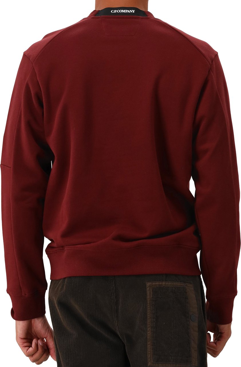 CP Company C.P. Company Sweater Rood Diagonal Raised Rood