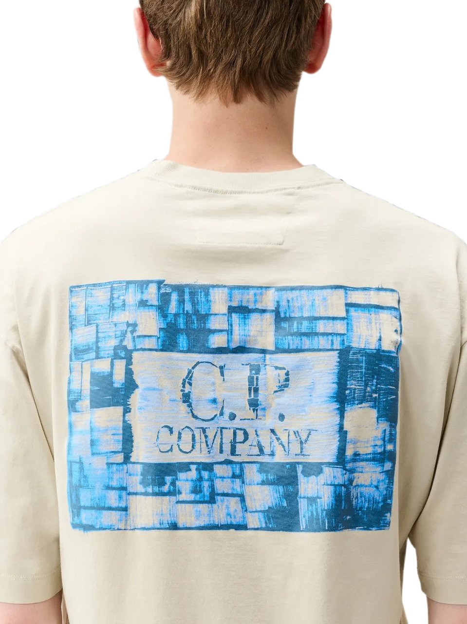 CP Company T-Shirts And Polos Silver Birch Wit