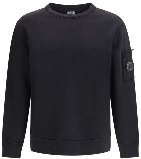 CP Company C.P. Company Black Cotton Sweatshirt Zwart