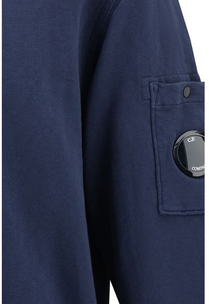 CP Company C.P. Company Blue Cotton Sweatshirt Blauw