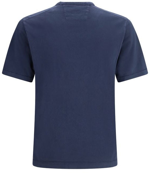 CP Company C.P. Company Blue Cotton T-Shirt Blauw