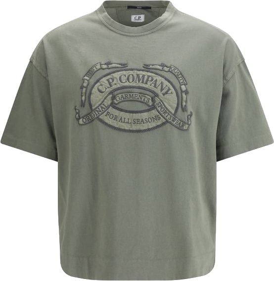 CP Company C.P. Company Bicolor Cotton T-Shirt Divers