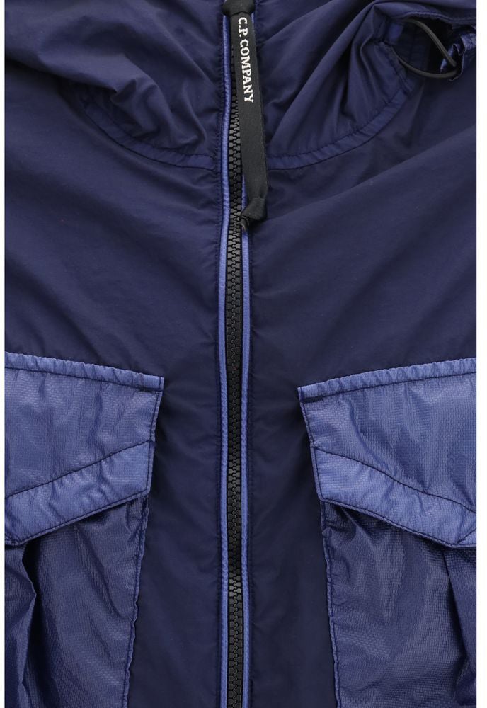 CP Company C.P. Company Blue Polyamide Shell Jacket Blauw