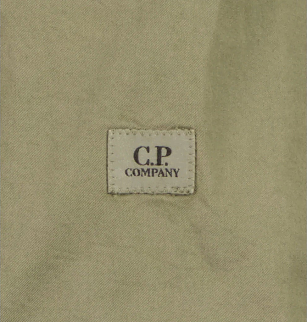 CP Company Bermuda Shorts Cotone Gabardina Groen