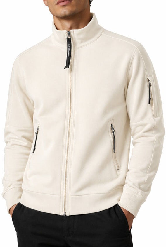 CP Company Sweatshirt Polo Collar Wit