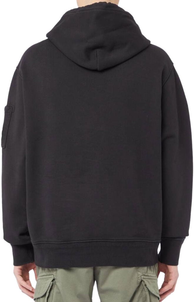 CP Company Sweatshirt Diagonal with Goggles Zwart