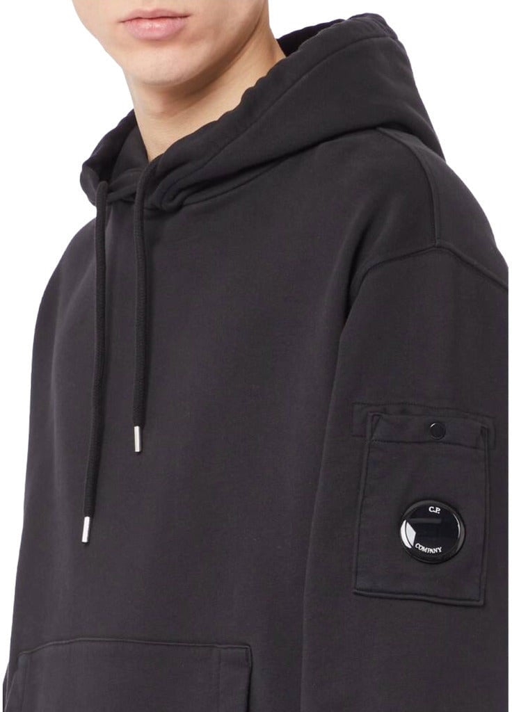 CP Company Sweatshirt Diagonal with Goggles Zwart