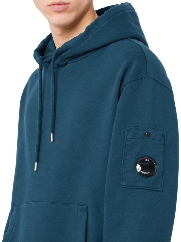CP Company Sweatshirt Diagonal with Goggles Blauw