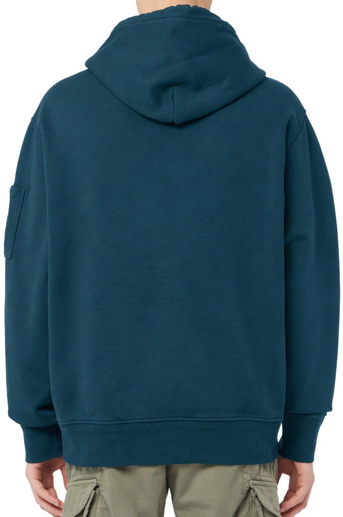 CP Company Sweatshirt Diagonal with Goggles Blauw