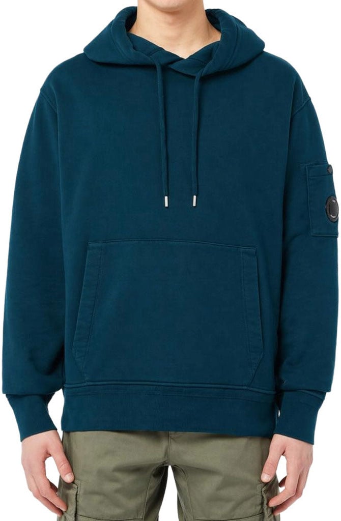 CP Company Sweatshirt Diagonal with Goggles Blauw