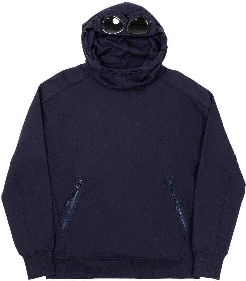 CP Company Sweatshirt Diagonal with Goggles Blauw