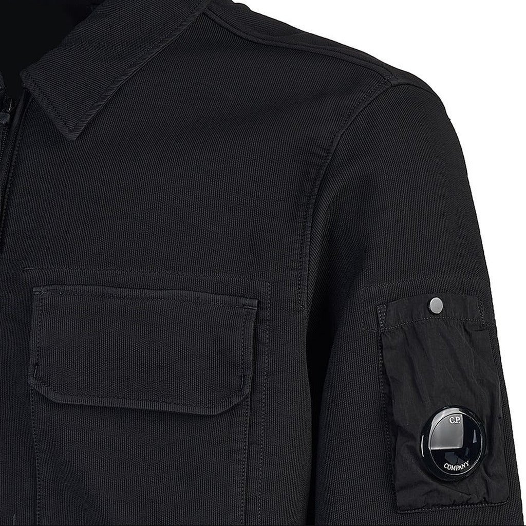 CP Company Bomber Jacket Nylon Double Weave Zwart