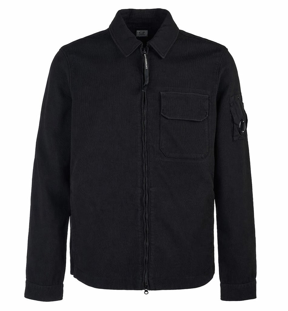 CP Company Bomber Jacket Nylon Double Weave Zwart