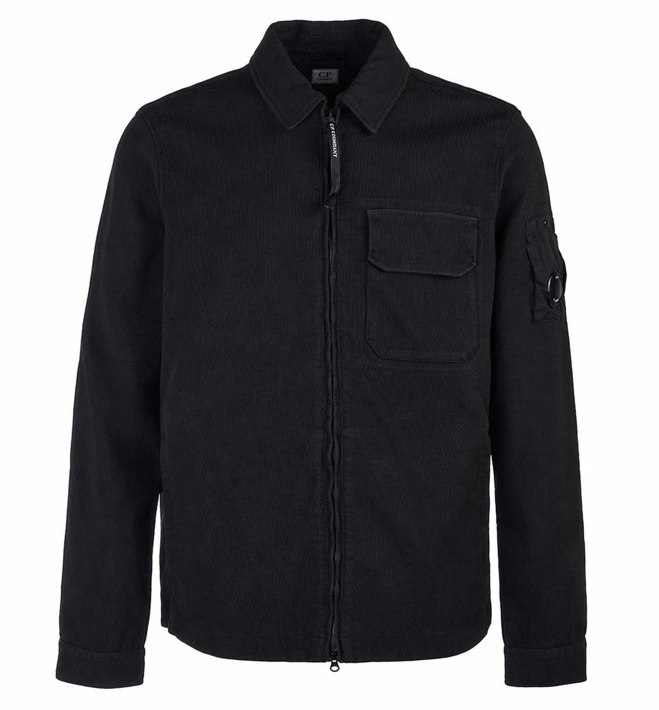 CP Company Bomber Jacket Nylon Double Weave Zwart
