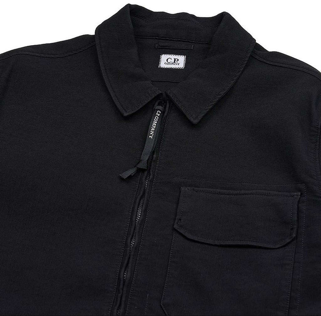 CP Company Bomber Jacket Nylon Double Weave Zwart