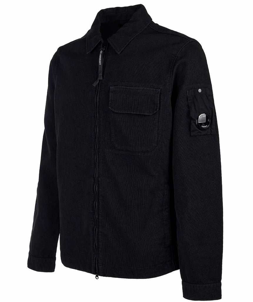 CP Company Bomber Jacket Nylon Double Weave Zwart