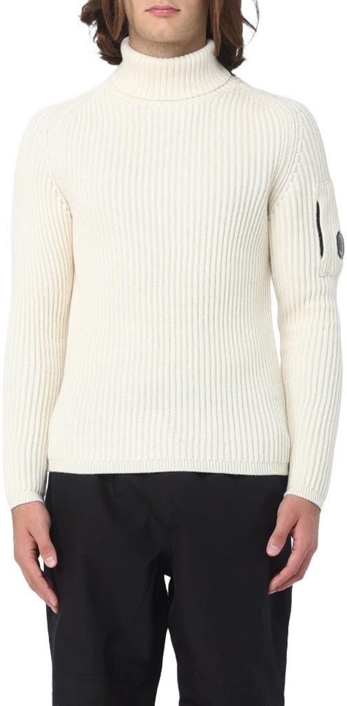 CP Company Turtle Neck Re-wool Cream Wit