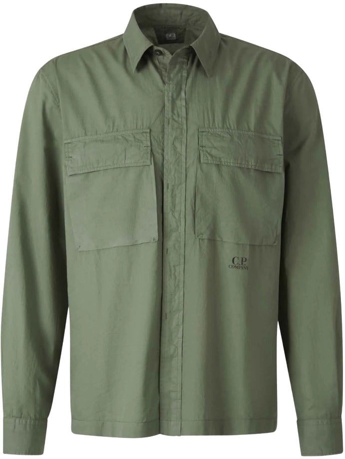 CP Company Shirt Mussola Light Groen