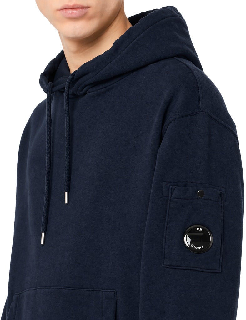 CP Company Sweatshirt Diagonal with Goggles Blauw