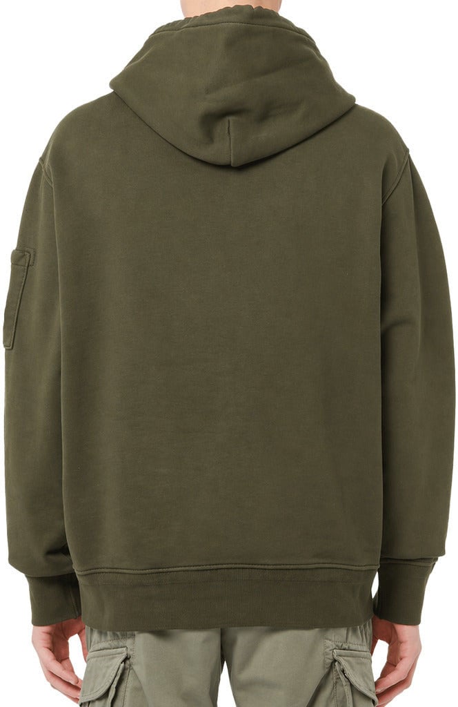 CP Company Sweatshirt Diagonal with Goggles Groen