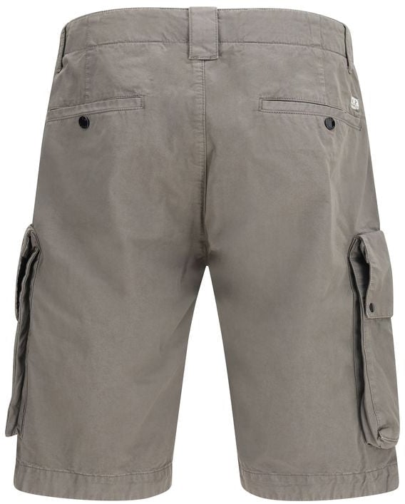 CP Company C.P. Company Gray Cotton Bermuda Shorts Grijs