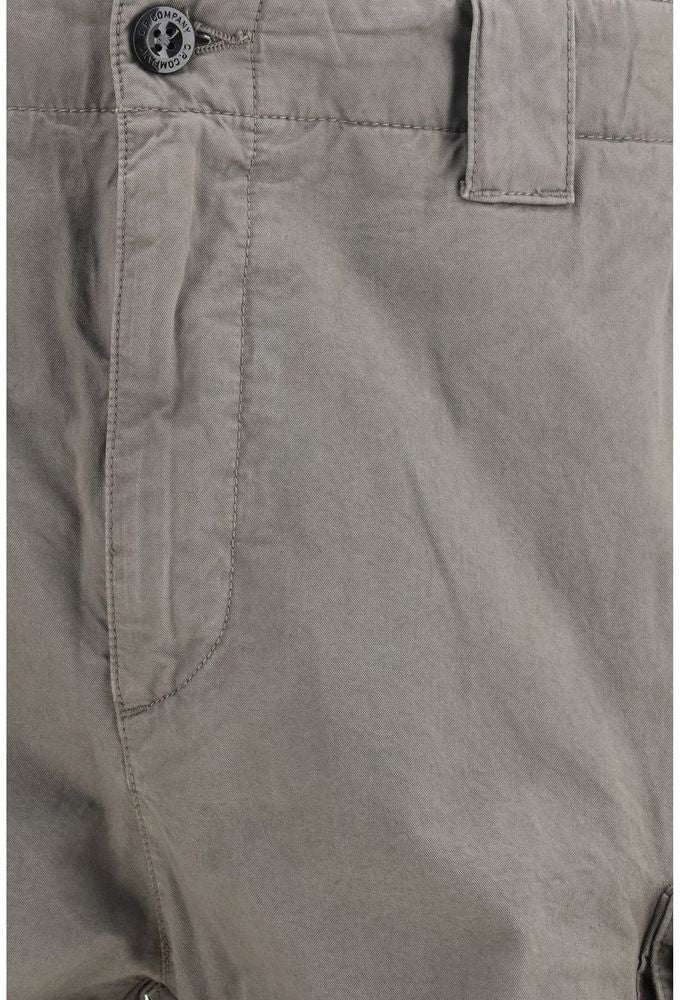 CP Company C.P. Company Gray Cotton Bermuda Shorts Grijs