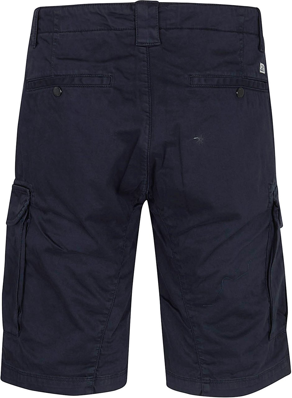 CP Company CP COMPANY STRETCH SATEEN CARGO LENS SHORTS Lichtblauw