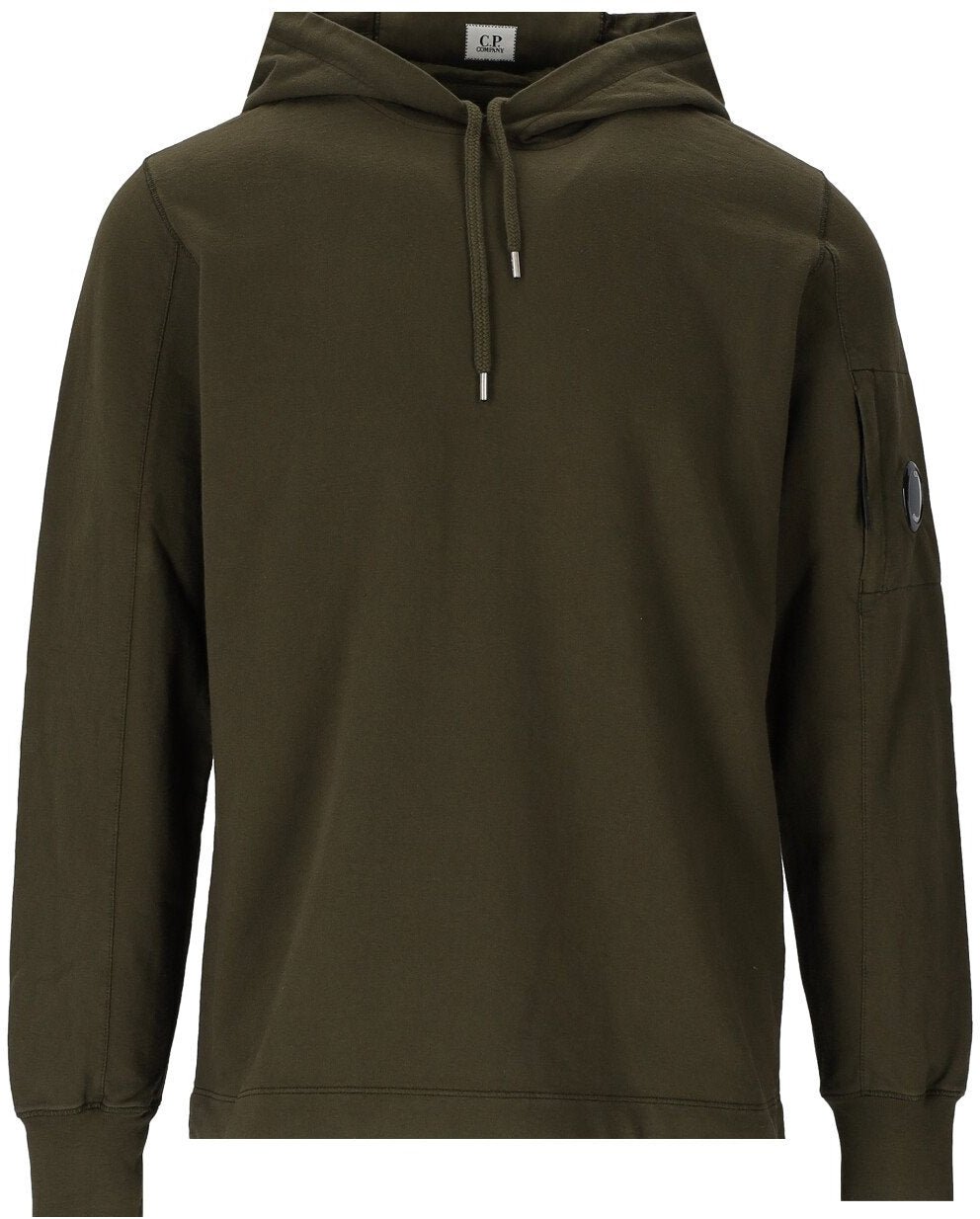 CP Company C.P. COMPANY LIGHT FLEECE MILITARY HOODIE Groen