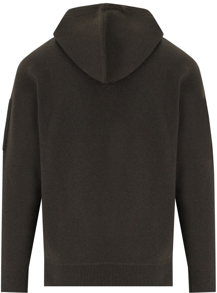 CP Company C.P. COMPANY OLIVE HOODED JUMPER Groen