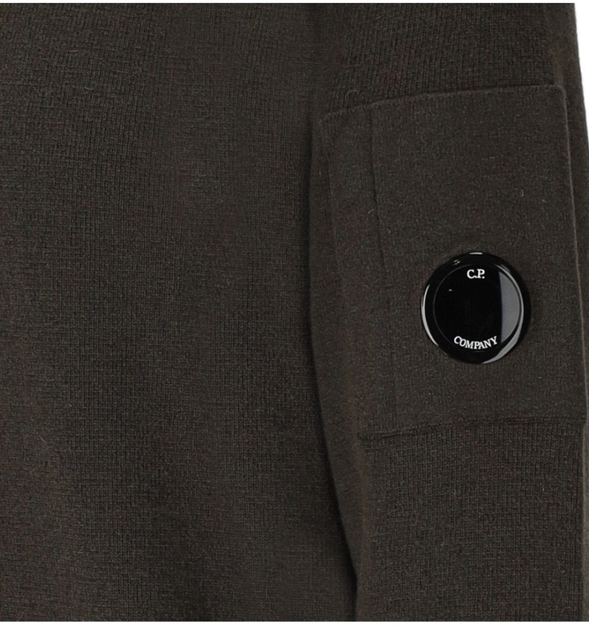 CP Company C.P. COMPANY OLIVE HOODED JUMPER Groen