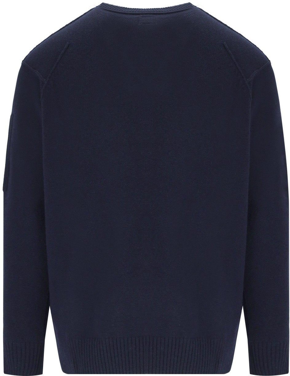 CP Company C.P. COMPANY GRS TOTAL ECLIPSE CREWNECK JUMPER Blauw