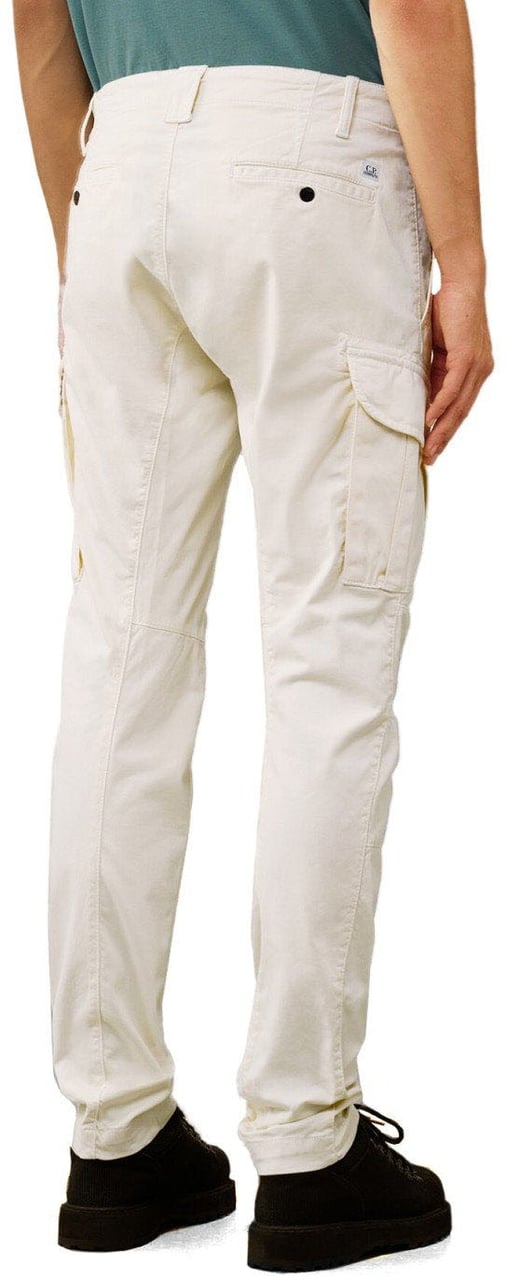CP Company C.P. COMPANY STRETCH SATEEN PISTACHIO SHELL CARGO PANTS Beige